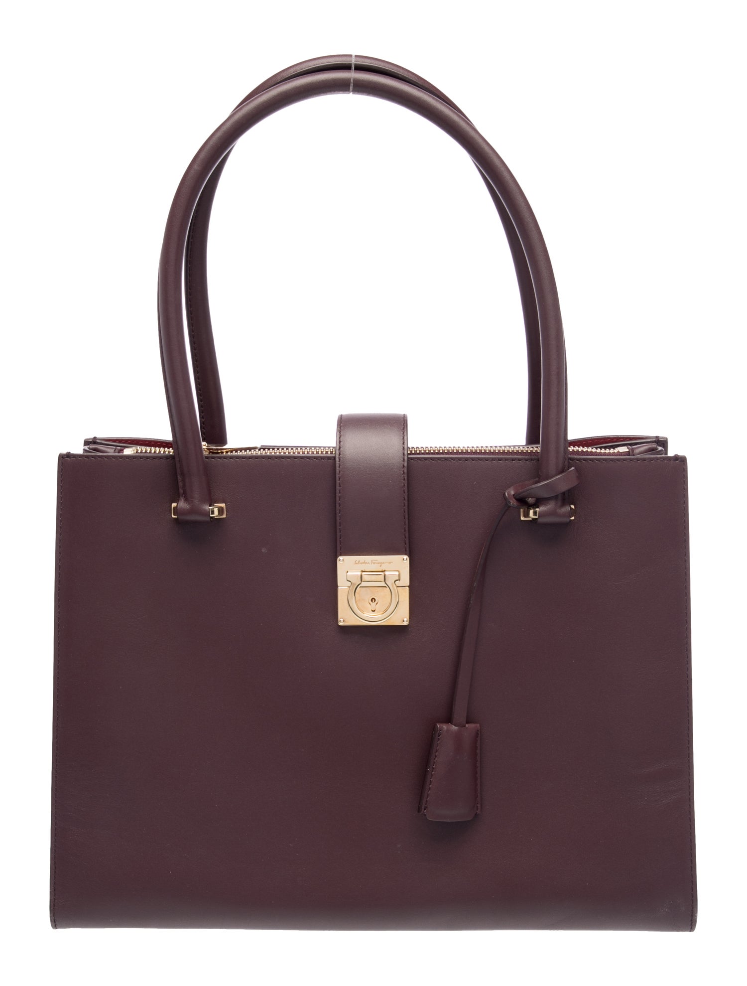 Leather Top Handle Bag