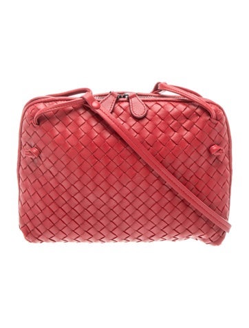 Intrecciato red Intrecciato Nappa Leather Nodini Small
