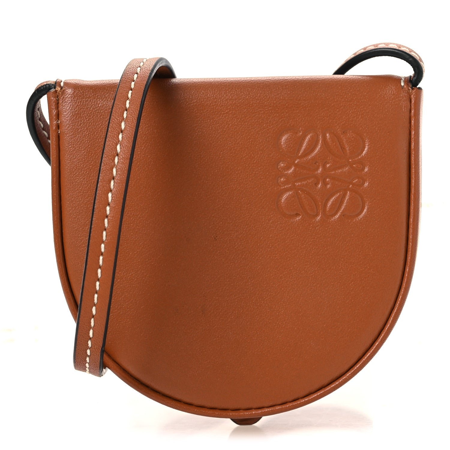 Loewe Soft Calfskin Mini Heel Pouch Tan