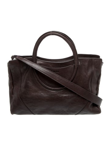 Leather Top Handle Bag