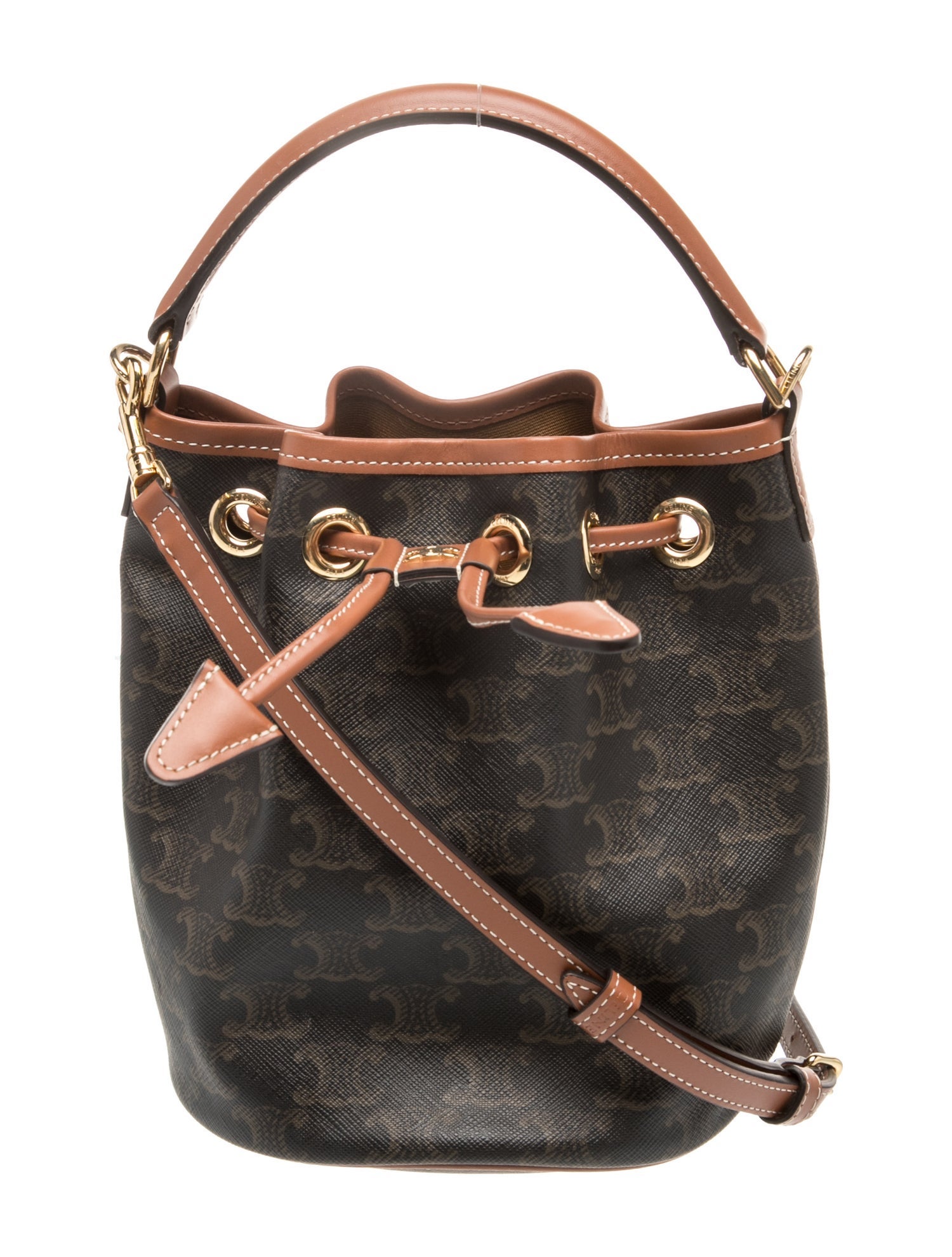 Celine Triomphe Bucket Bag Teen