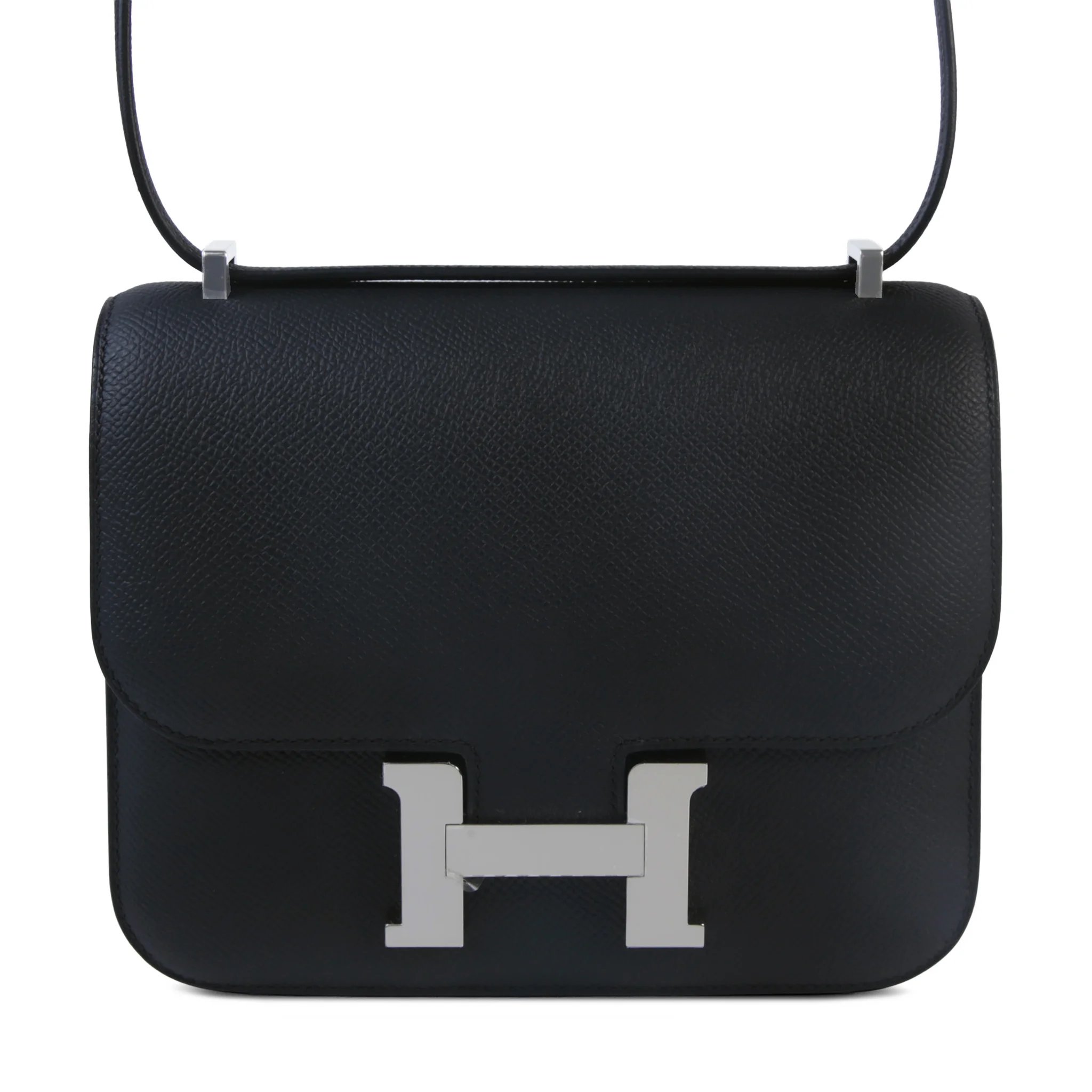 Brand New ( Rank N ) HERMÈS Constance Mini Noir (89) Epsom Palladium hardware G (2026)