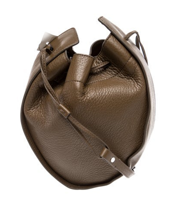 The Row Row Leather Drawstring