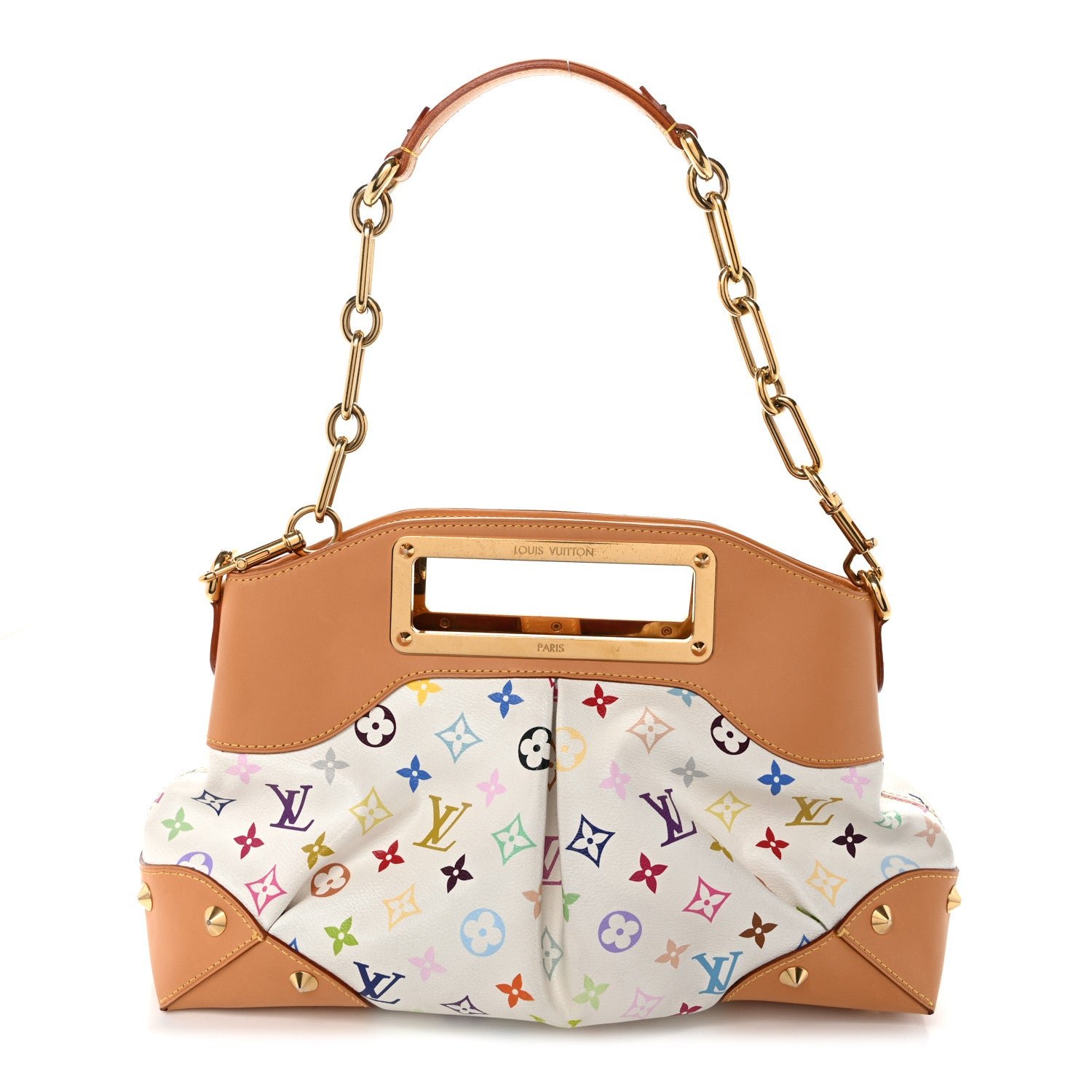 Louis Vuitton Monogram Multicolor Judy MM  White