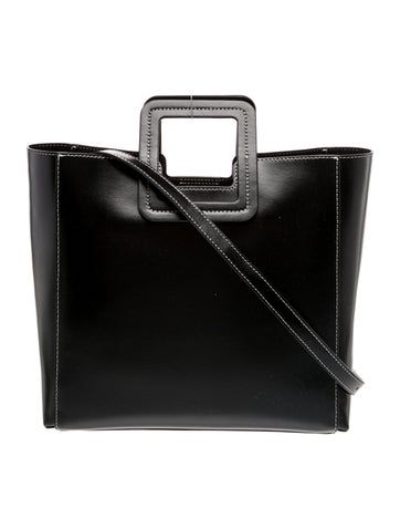 Staud Leather Top Handle Bag