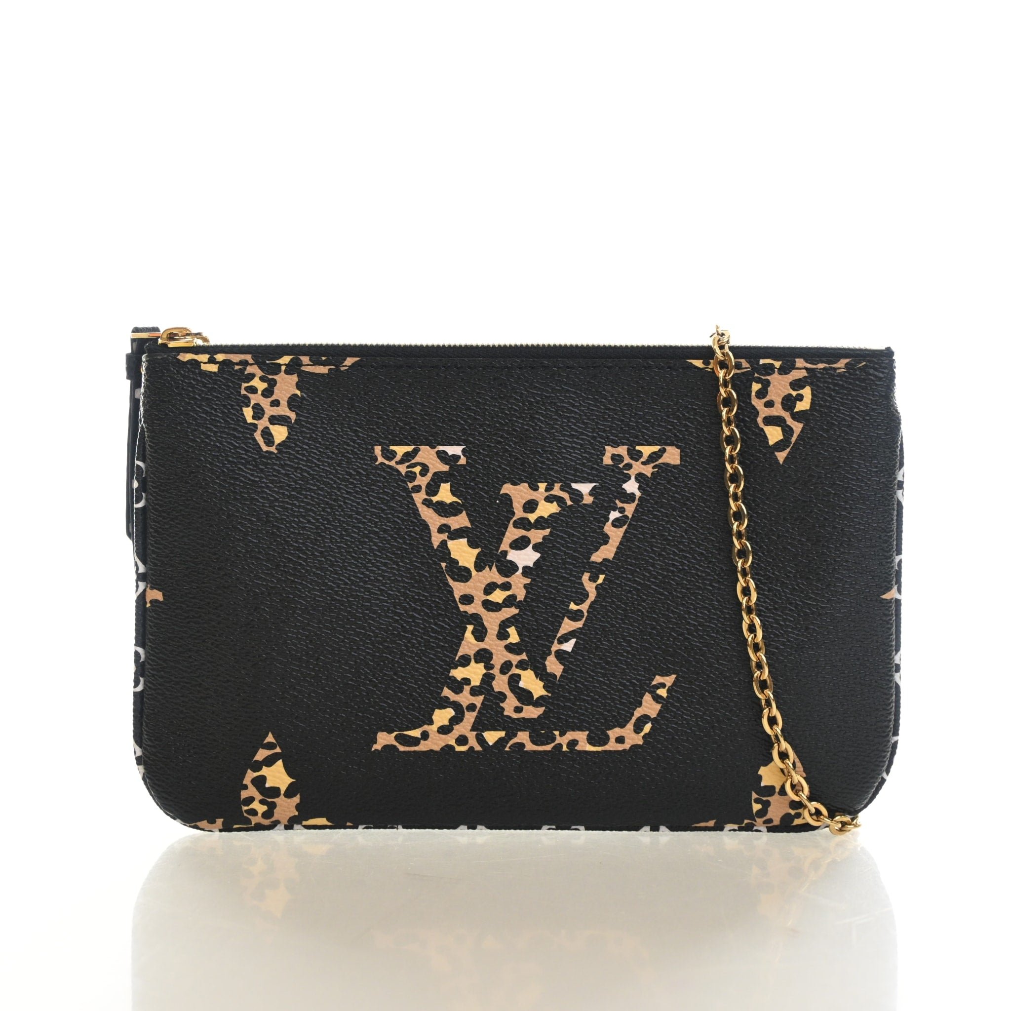 Louis Vuitton Monogram Jungle Double Zip Pochette