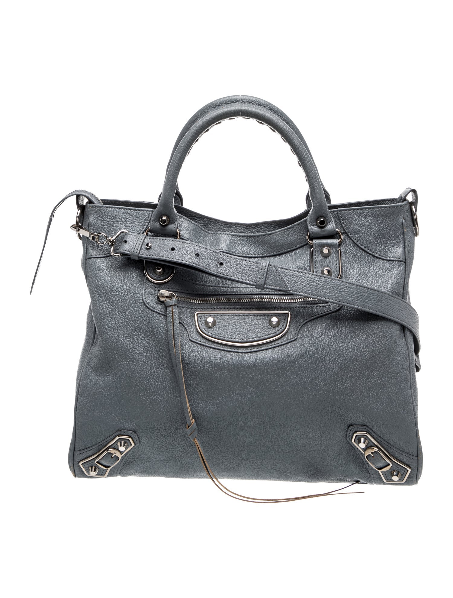 Leather Top Handle Bag