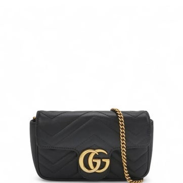 Calfskin Gg Marmont Chain Wallet Mini