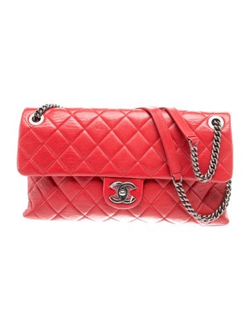 Burgundy Rocks Flap Bag