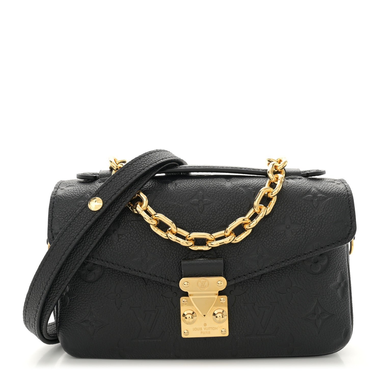 Louis Vuitton Empreinte Pochette Metis East West Black