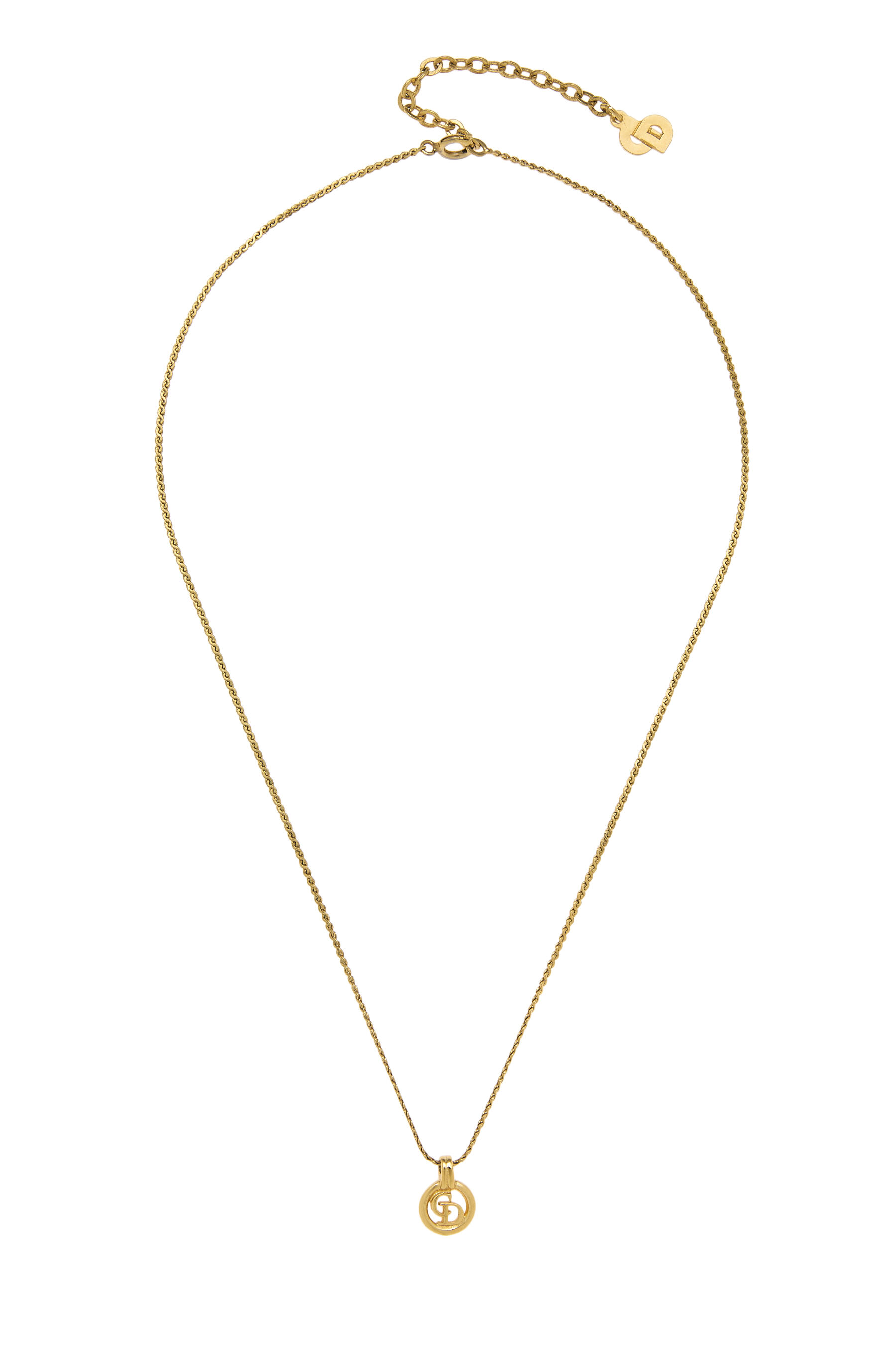 Dior Gold 'CD' Necklace