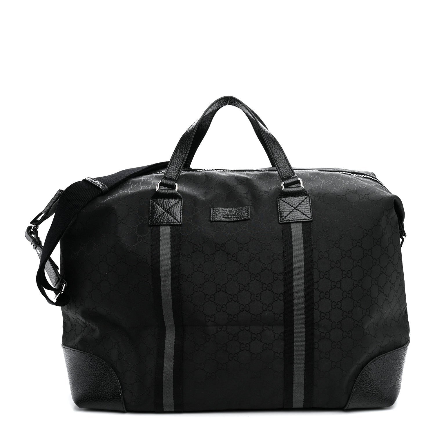 Gucci Nylon Monogram XL Duffle Bag Black