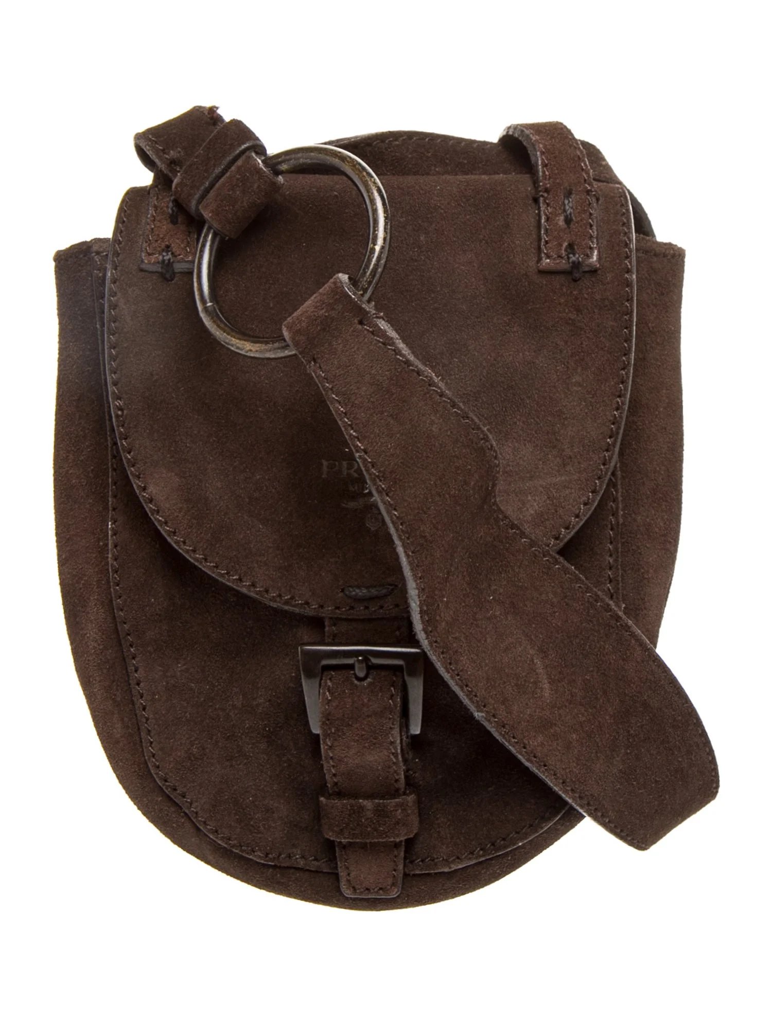 Suede Suede Loop Pouch Mini