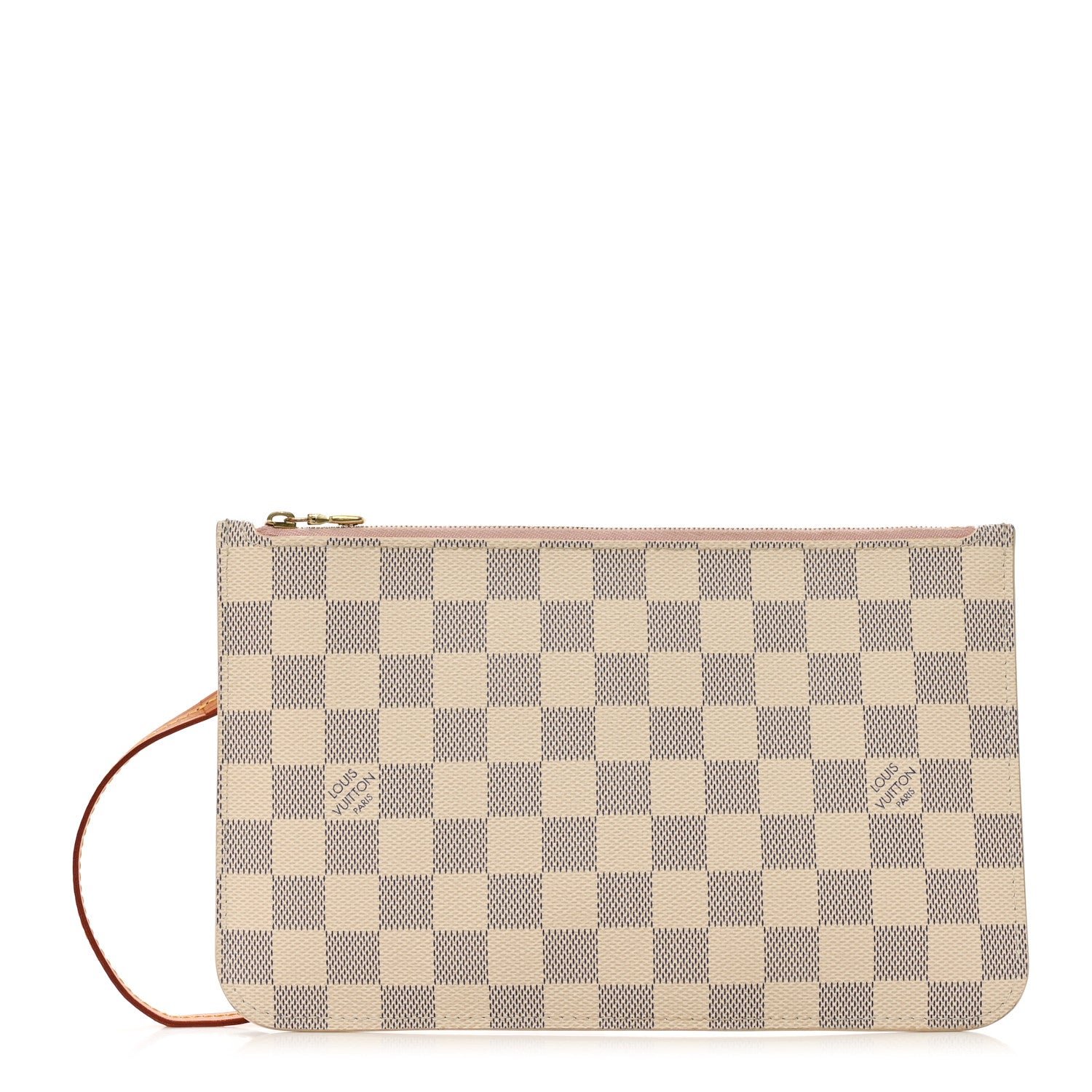Louis Vuitton Damier Azur Neverfull MM GM Pochette Rose Ballerine