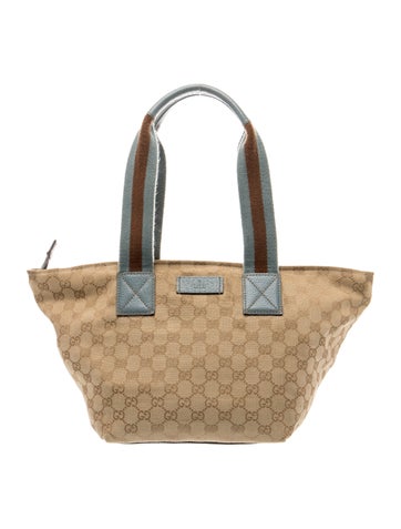 GG Canvas GG Canvas Sherry Line Tote Bag