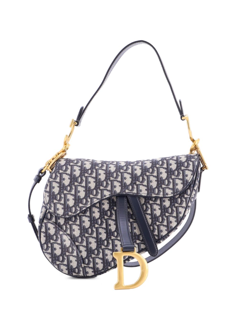 Saddle Handbag with Strap Oblique Canvas Medium shoulder bag