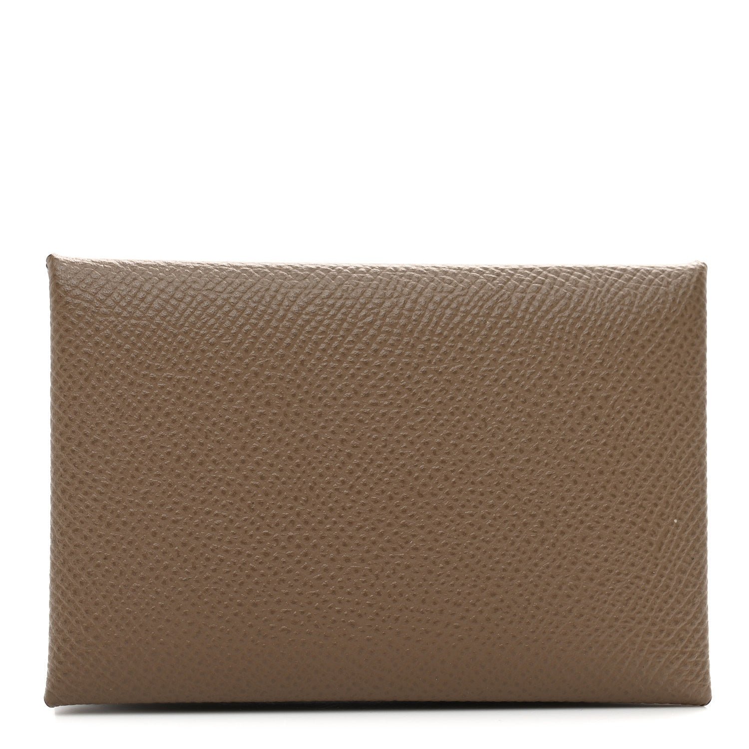 Hermes Epsom Calvi Card Case Etoupe