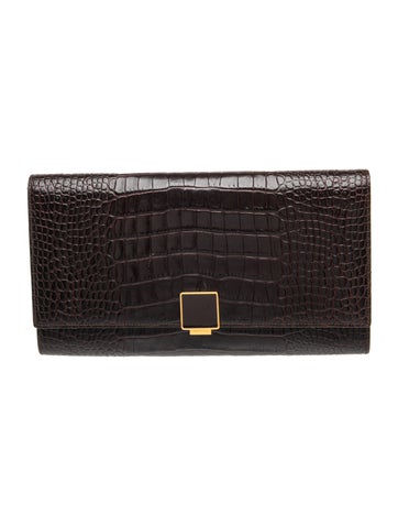 Smythson Alligator Clutch