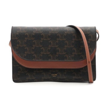Triomphe Canvas Wallet on Strap