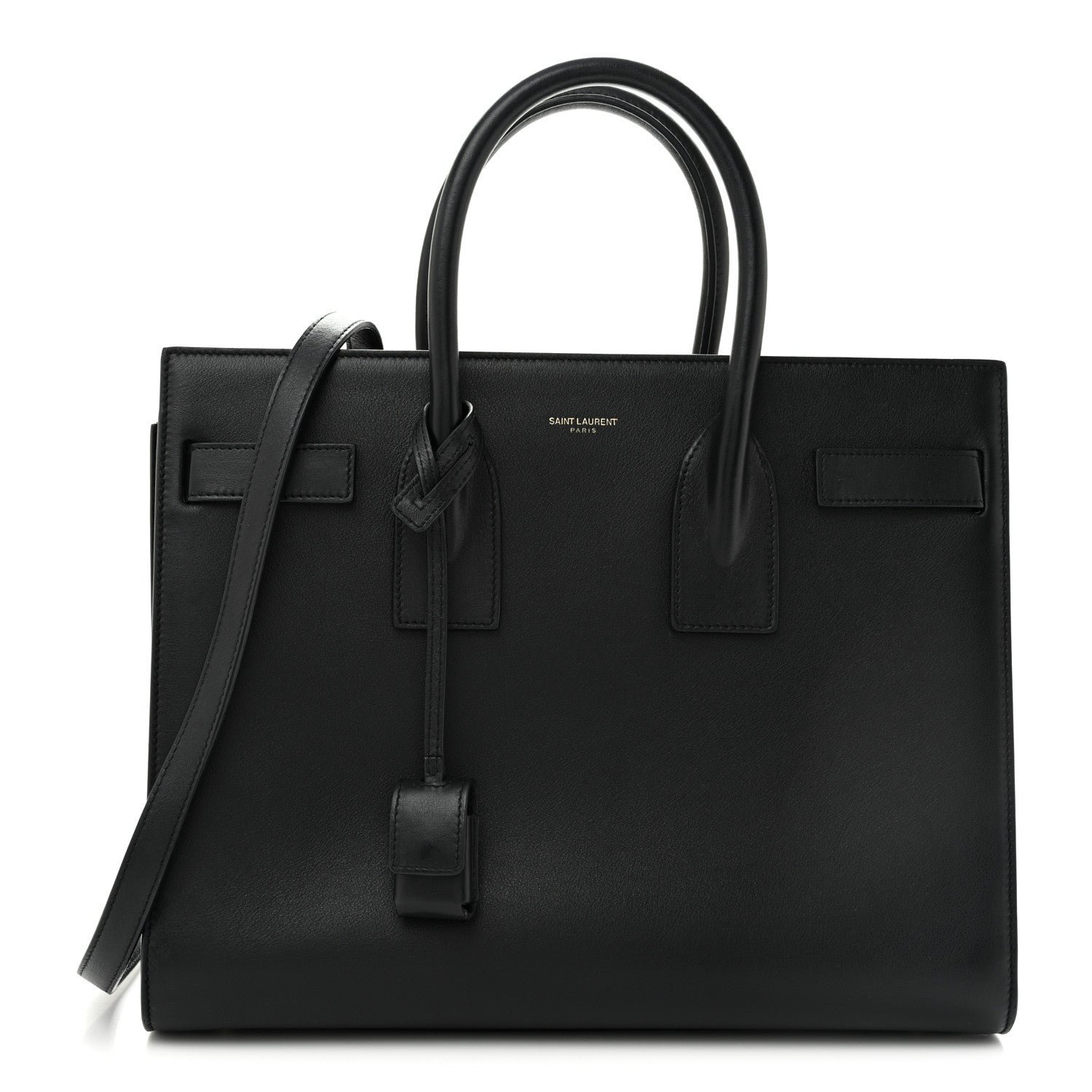 Saint Laurent Smooth Calfskin Small Sac De Jour Black