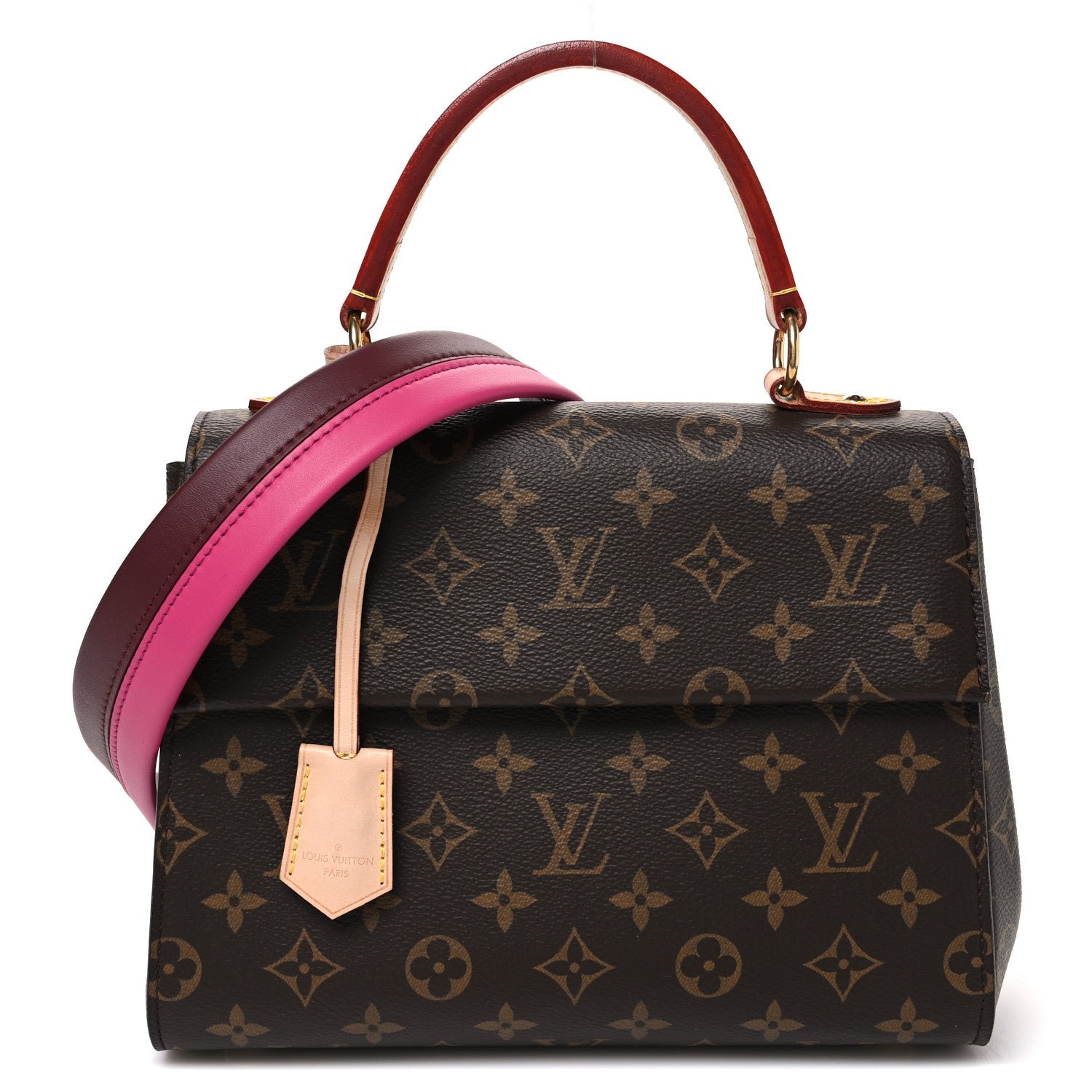 Louis Vuitton Monogram Cluny BB Bordeaux Fuchsia