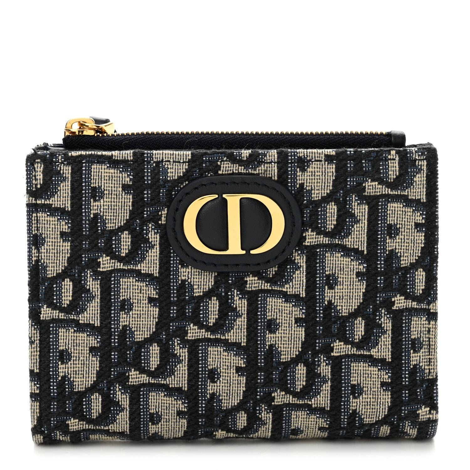 Dior Oblique 30 Montaigne Dahlia Wallet Blue