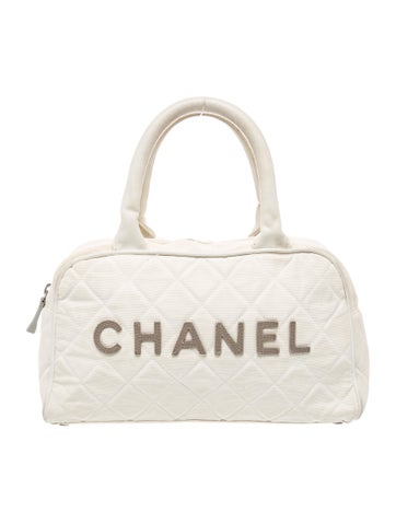 Canvas Logo Bowler Bag