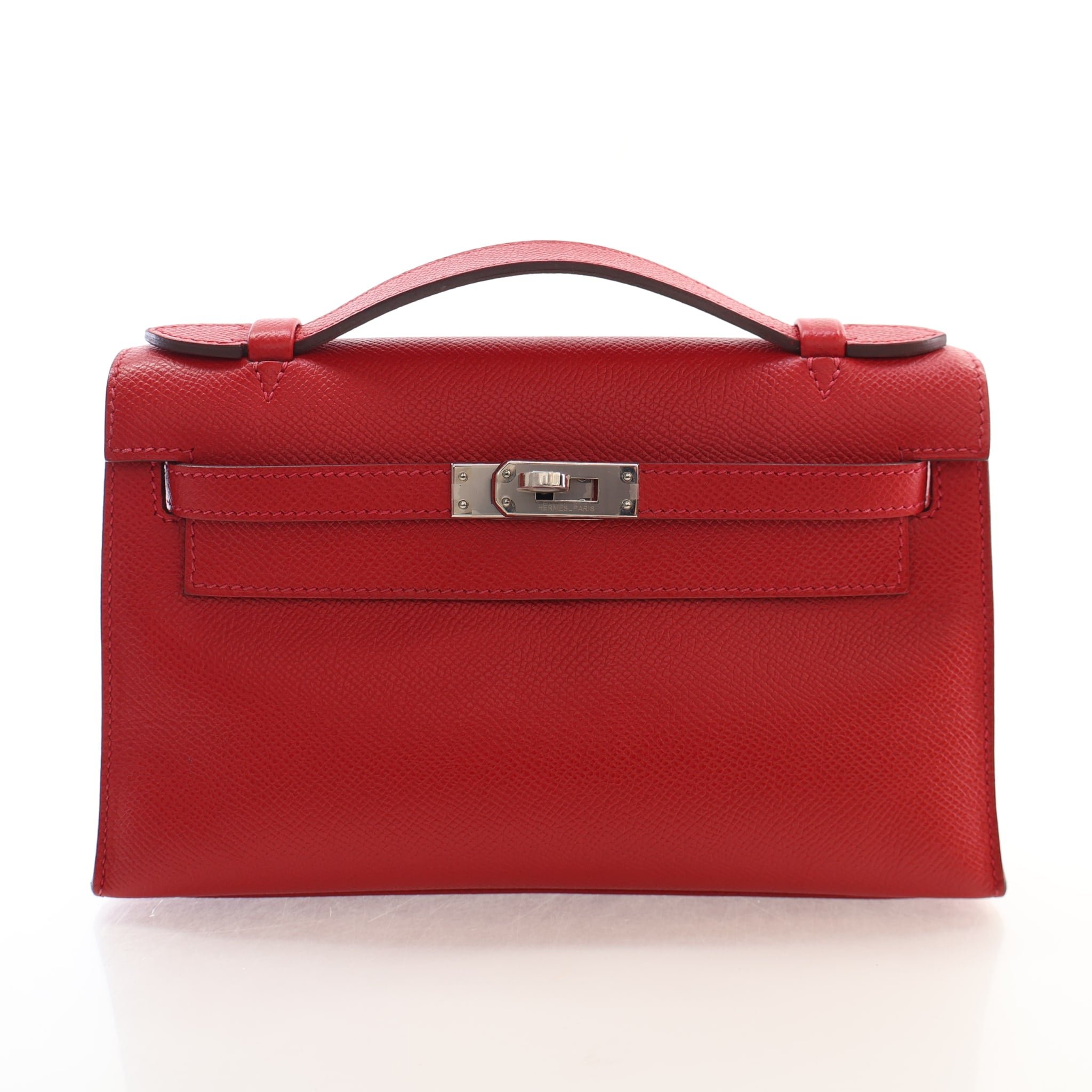 Hermes Rouge Vif Epsom Kelly Pochette
