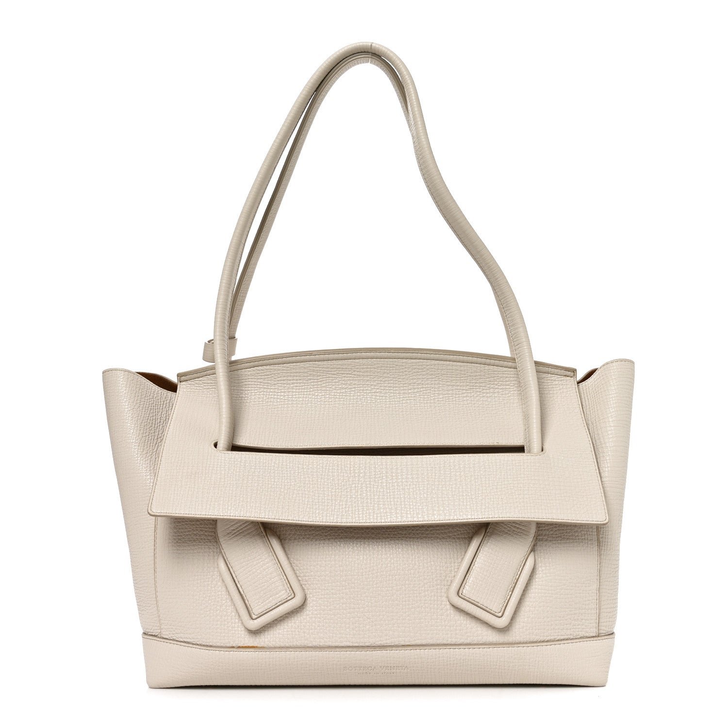 Bottega Veneta Bottega Veneta Grainy Calfskin Medium Arco Plaster