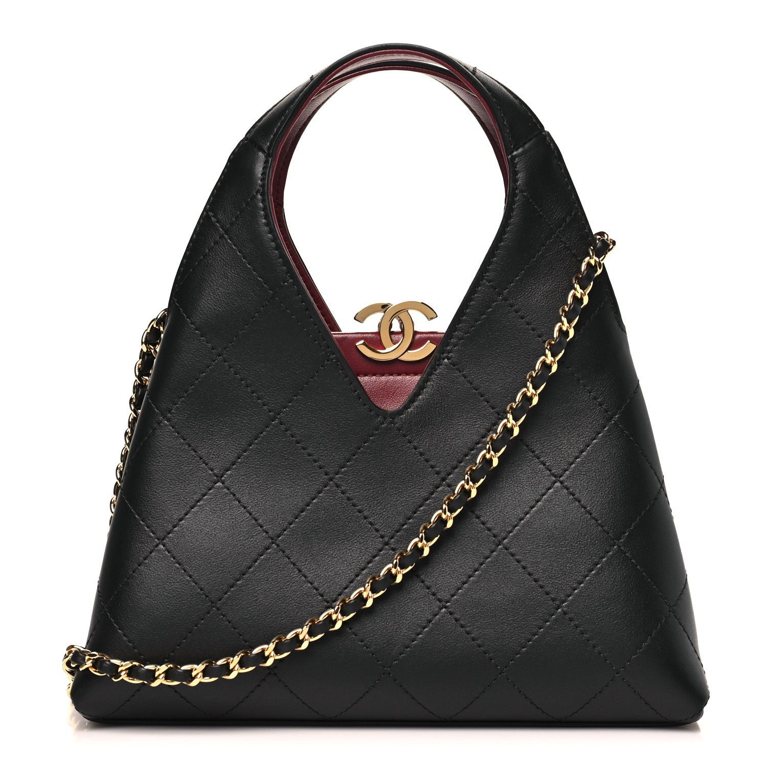Chanel Calfskin Chic Lady Small Shopping Tote Black
