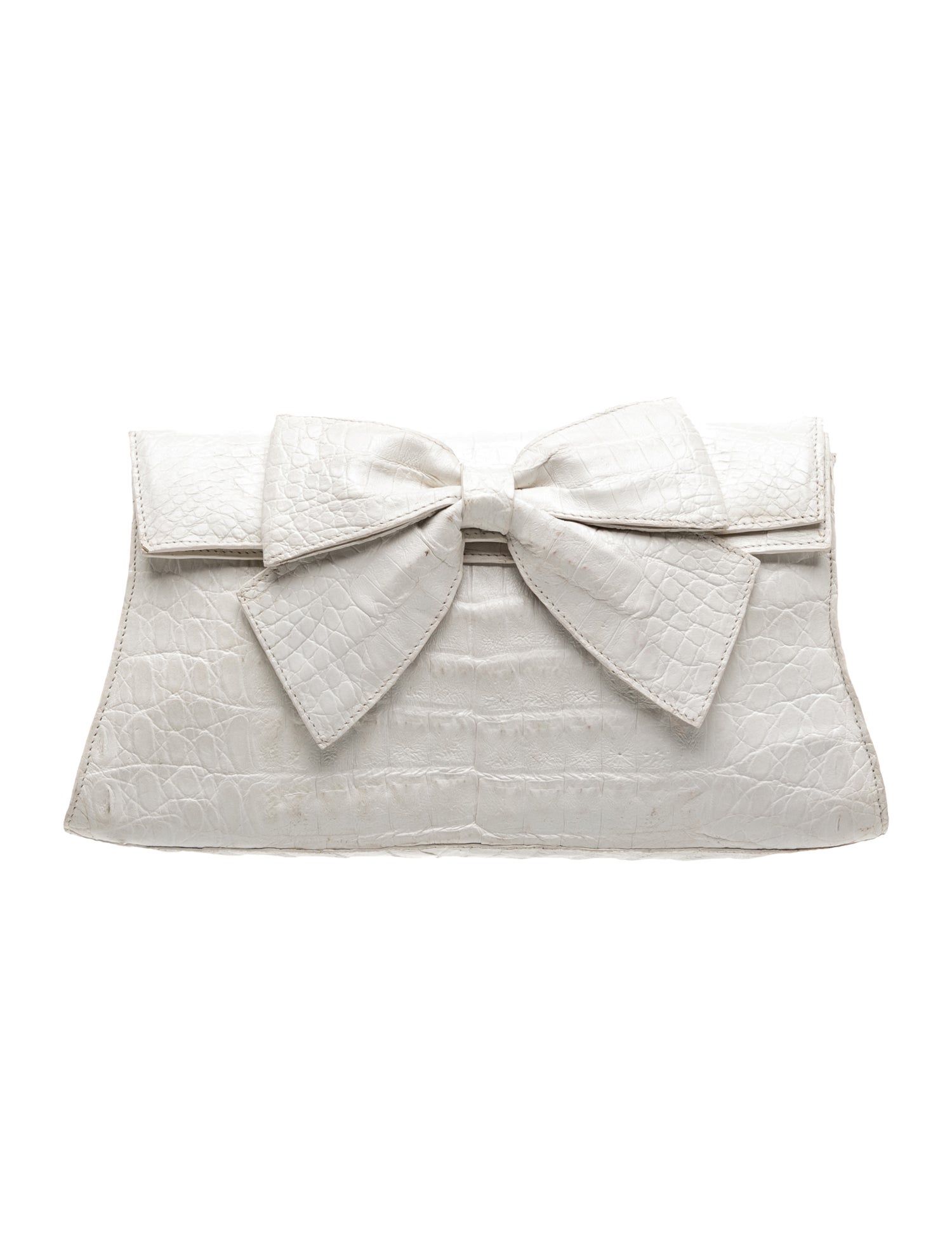 Embossed Leather Clutch