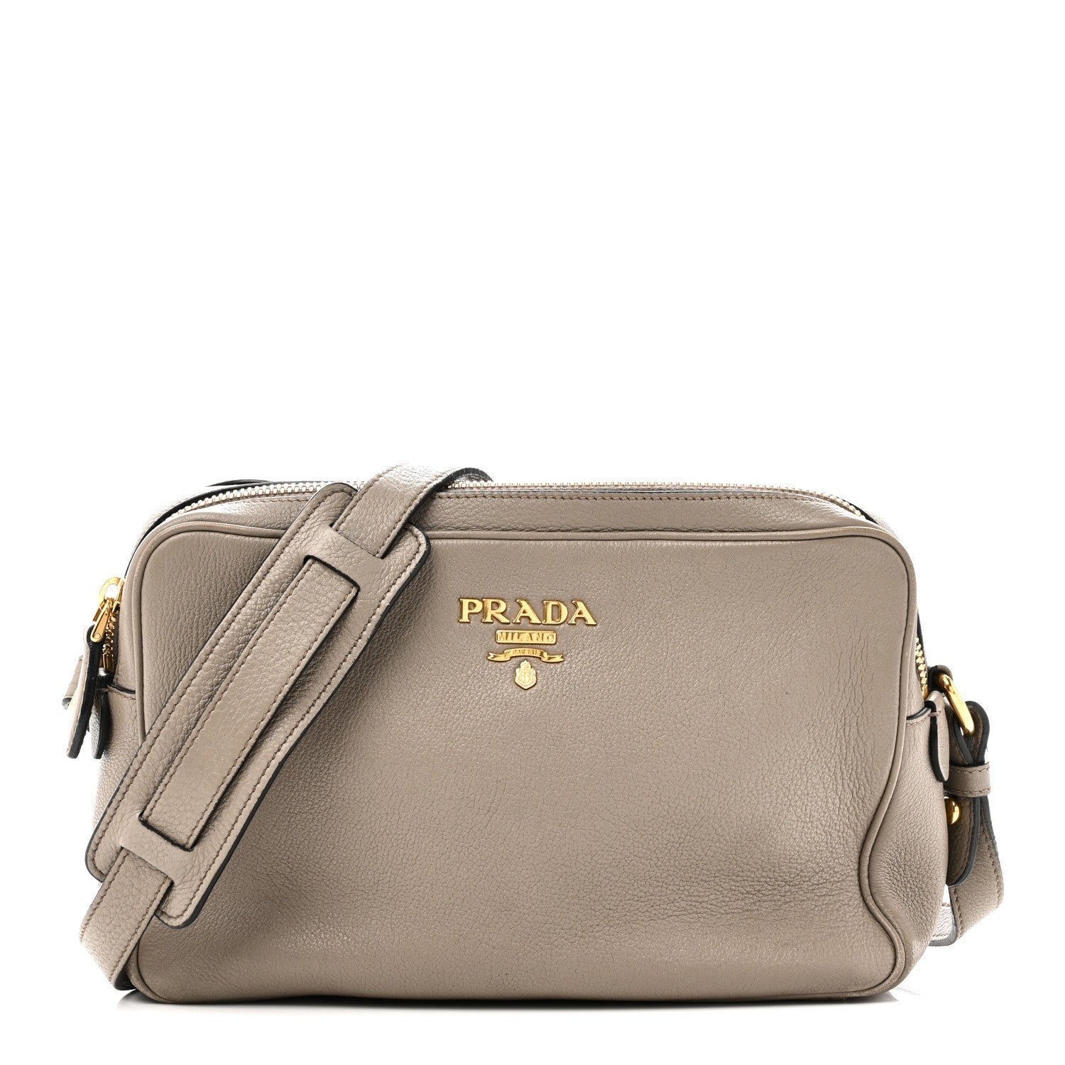 Prada Prada Vitello Phenix Camera Bag Argilla
