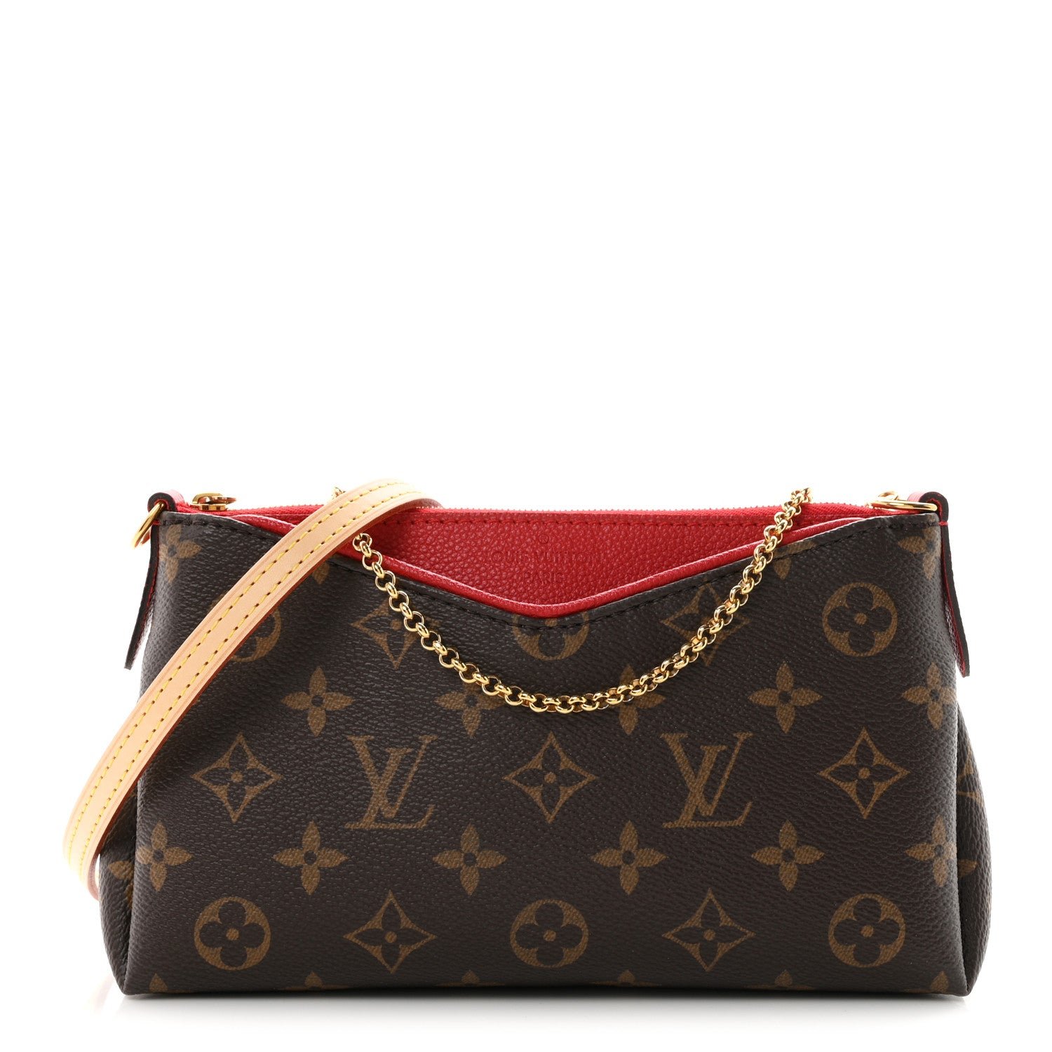 Monogram Pallas Clutch Cherry