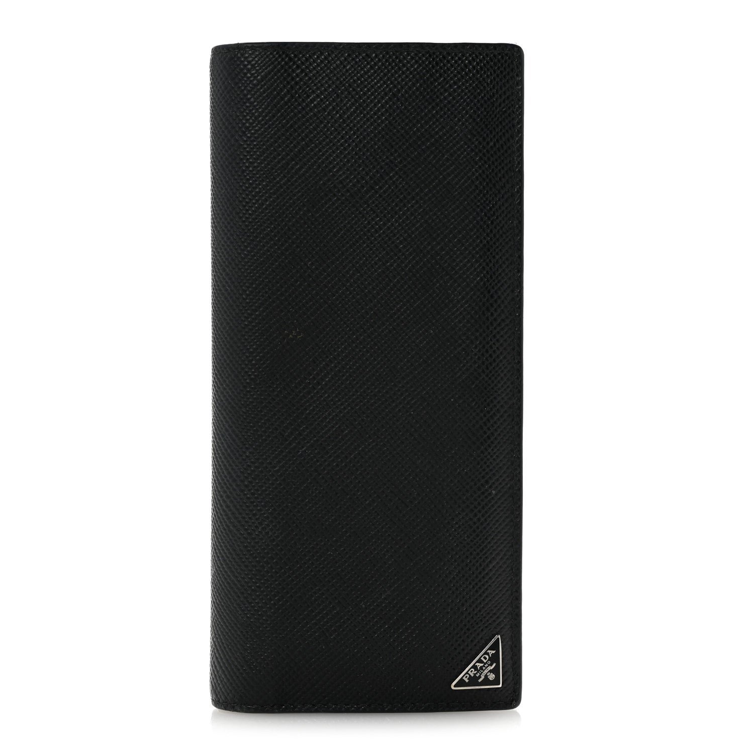 Prada Saffiano Flap Wallet Black Baltico