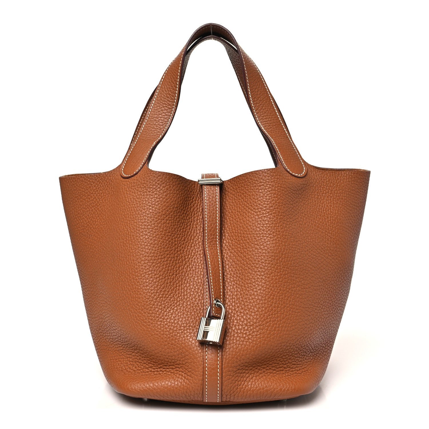Hermes Taurillon Clemence Picotin Lock 22 MM Gold