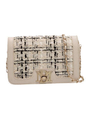 Badgley Mischka Tweed Crossbody Bag