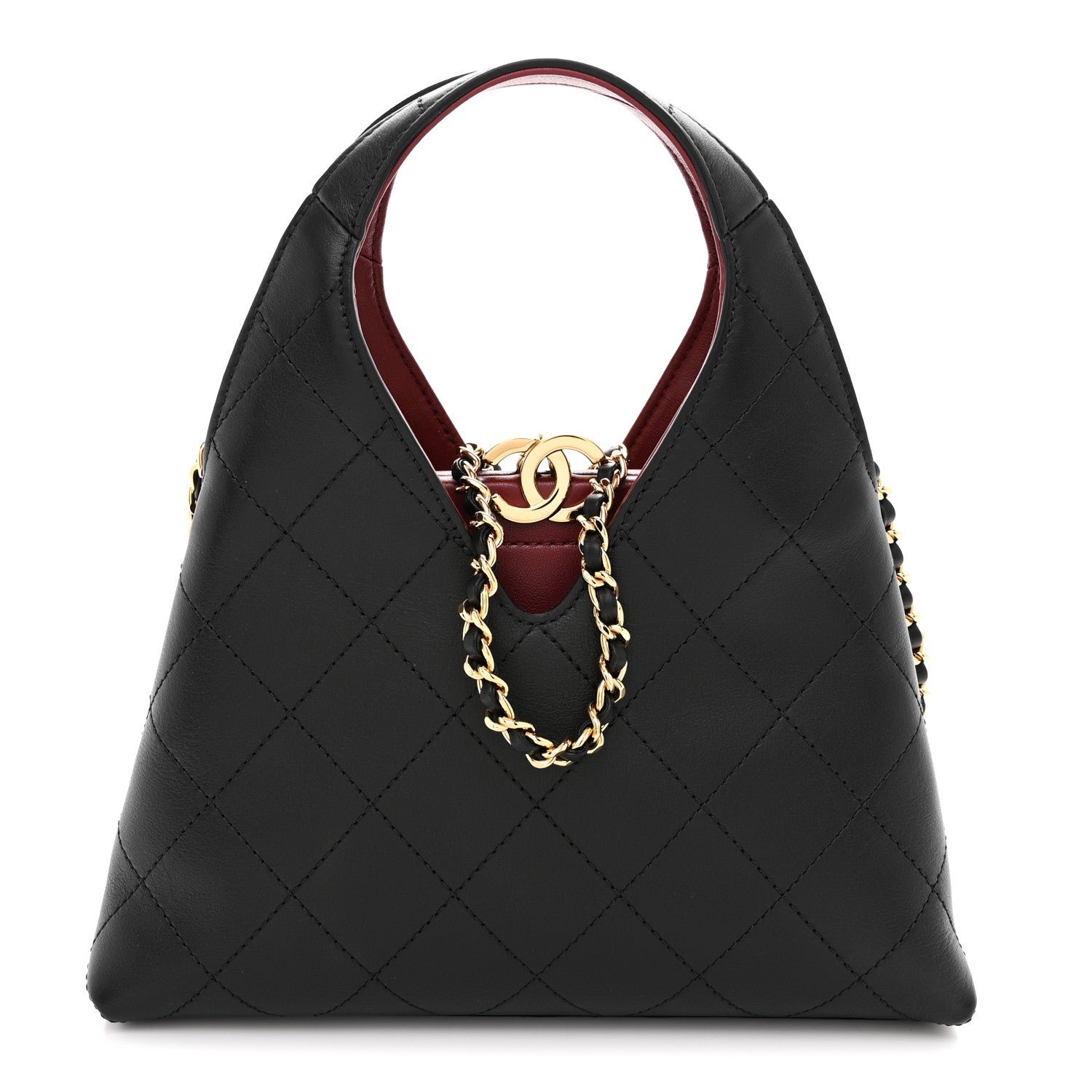 Chanel Calfskin Chic Lady Small Shopping Tote Black