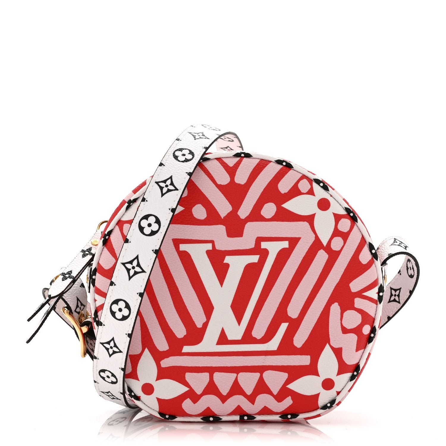 Louis Vuitton Louis Vuitton Monogram Giant Crafty Boite Chapeau Souple PM Rouge Rose Creme