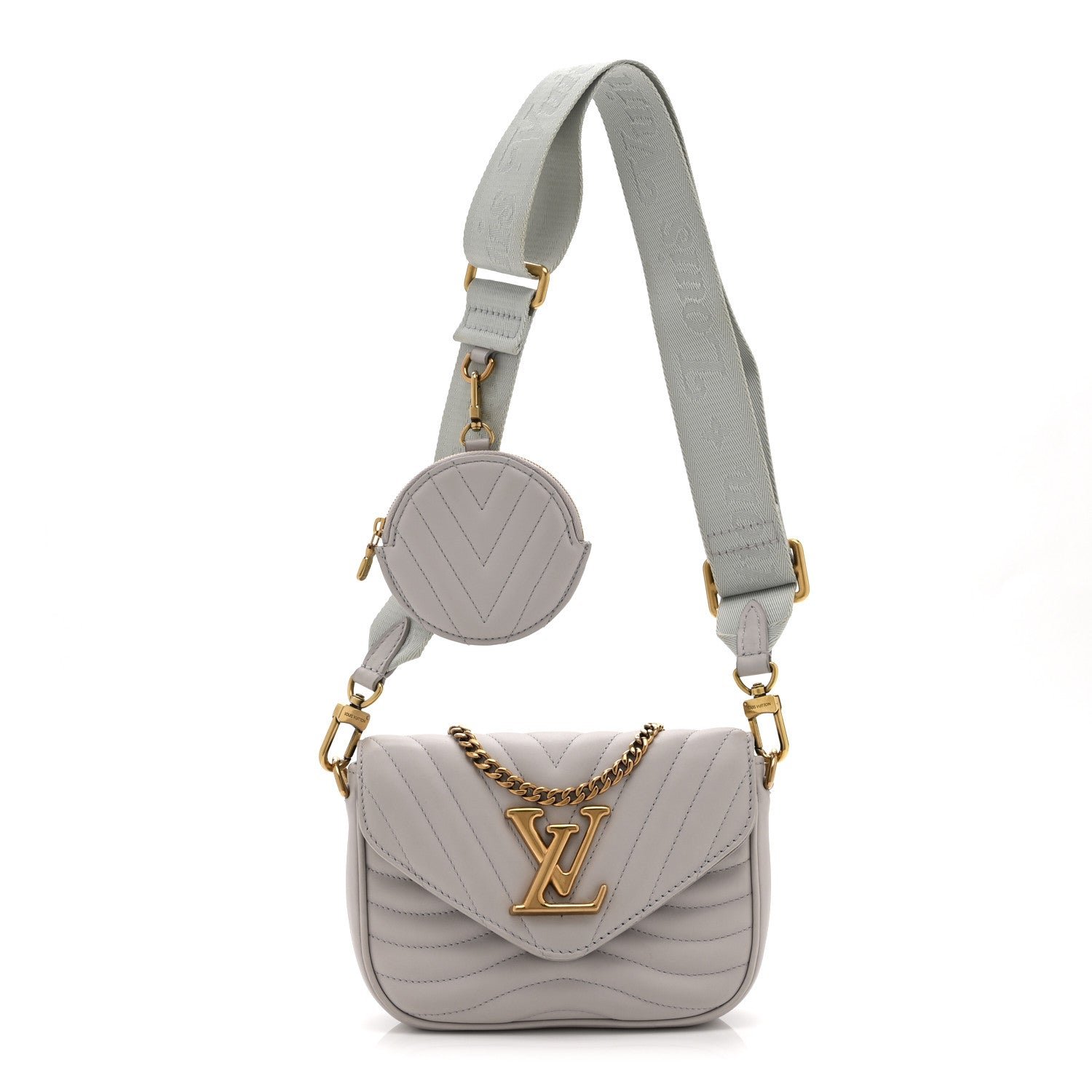 Louis Vuitton Louis Vuitton Calfskin New Wave Multi Pochette Brume