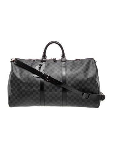 Damier Graphite Keepall Bandouliere 55