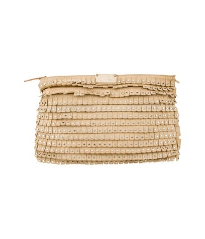 Jimmy Choo Choo Leather Clutch