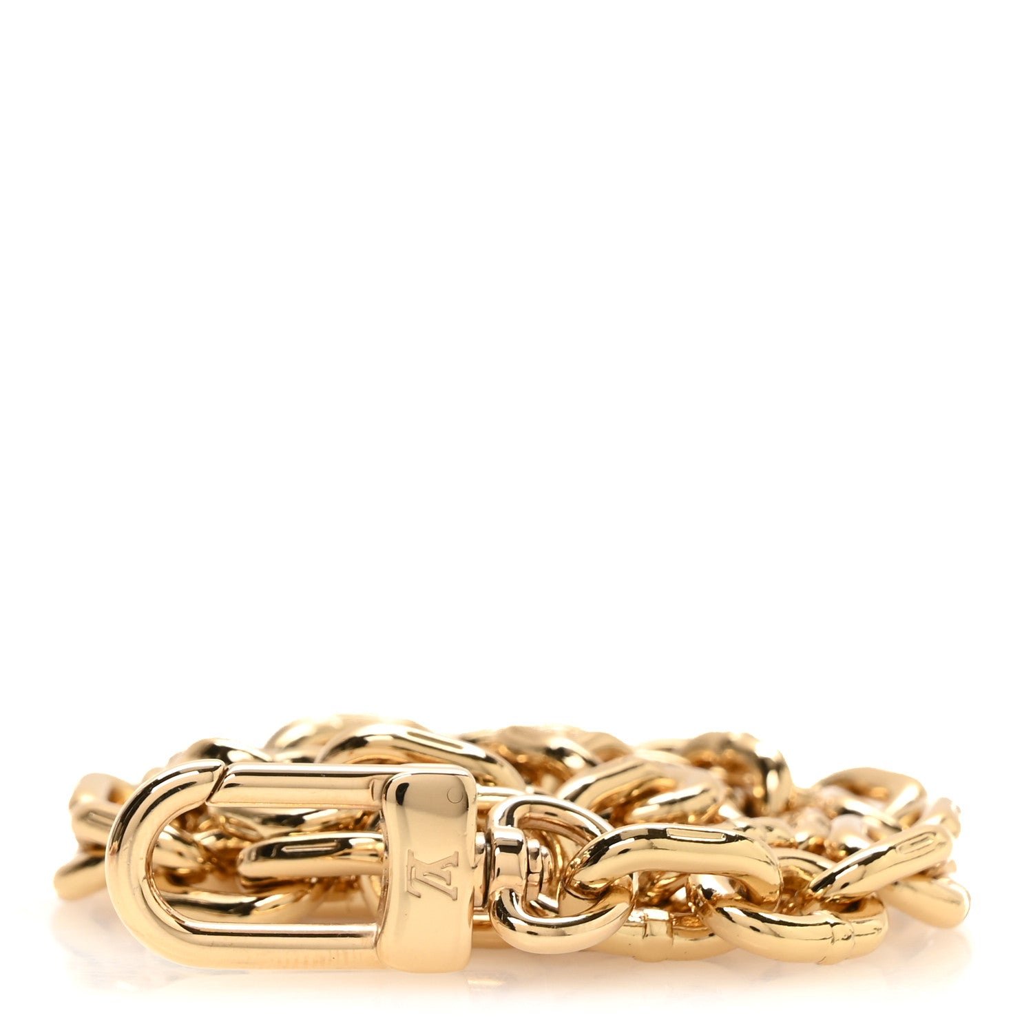 Louis Vuitton Metal Pochette Accessories Chain Strap Gold