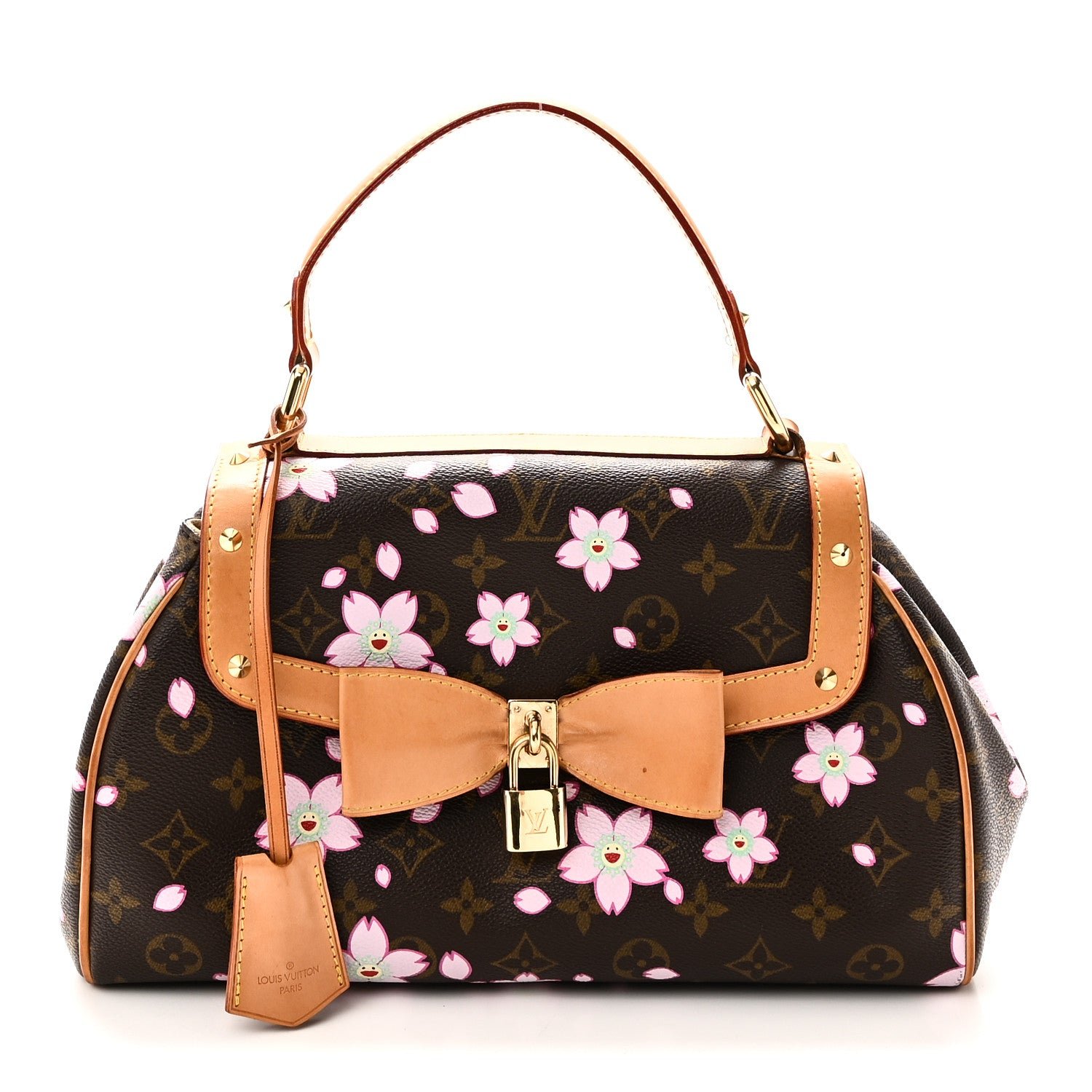 Louis Vuitton Monogram Cherry Blossom Sac Retro Bag Brown