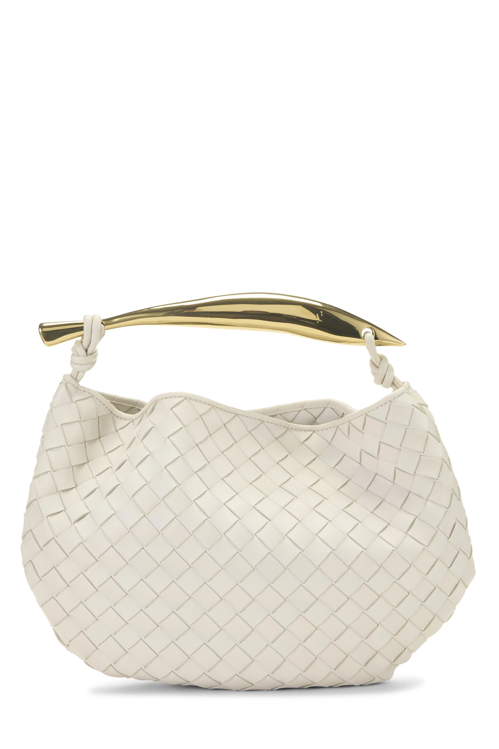 White Intrecciato Sardine Bag