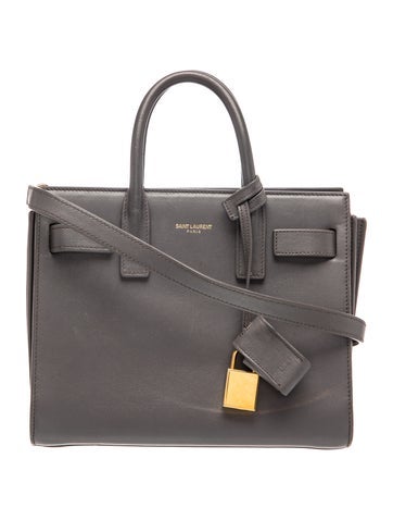 Saint Laurent Leather Sac De Jour