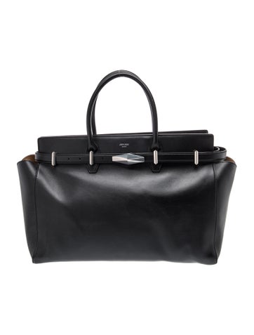 Leather Belted Diamond Tote
