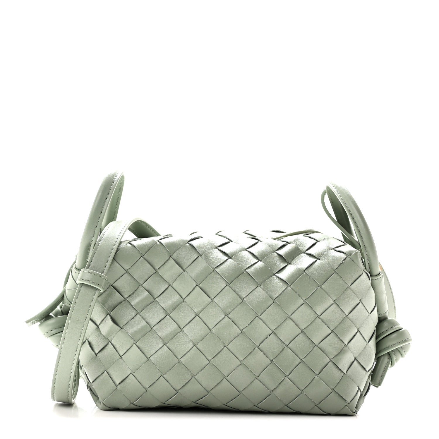 Bottega Veneta Calfskin Intrecciato Small Loop Top Handle Sauge