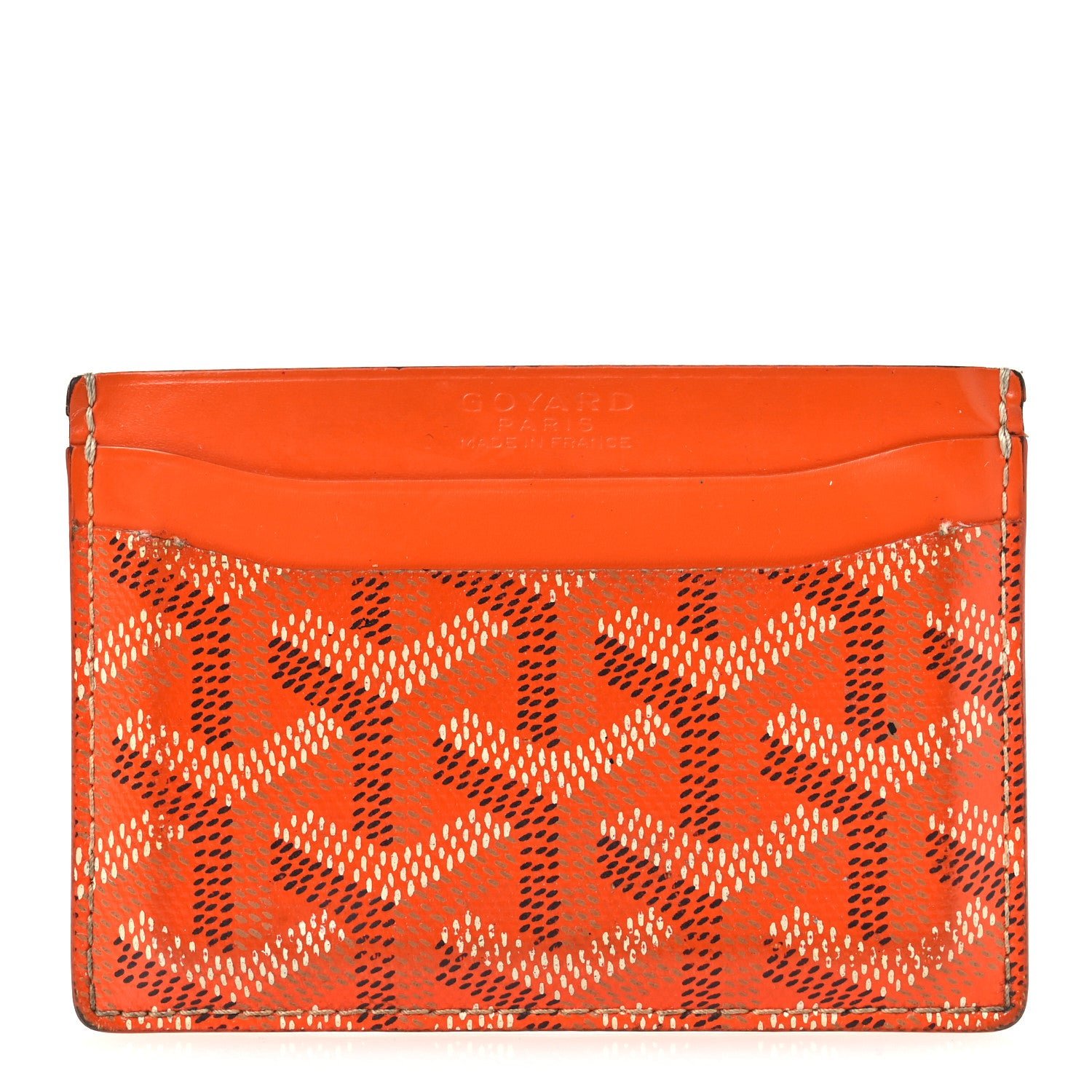 Goyard Goyardine Saint Sulpice Card Holder Orange