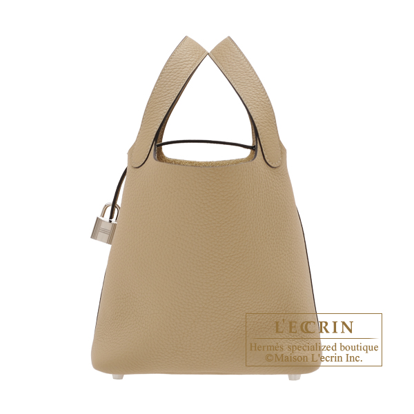 Hermes Picotin Lock bag 18/PM Trench Clemence leather Silver hardware