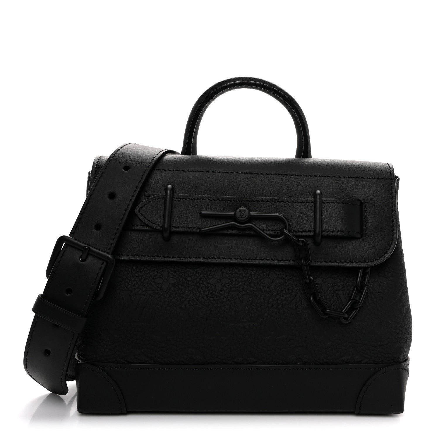Louis Vuitton Taurillon Monogram Steamer PM NM Black